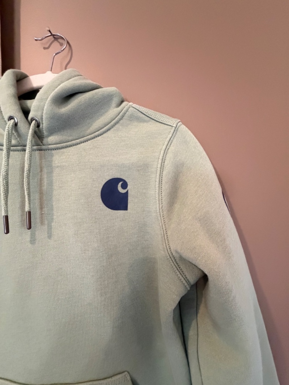 Carhartt Sage Hoodie Sweatshirt with Sellout Sleeve, Size XS - Picture 4 of 14